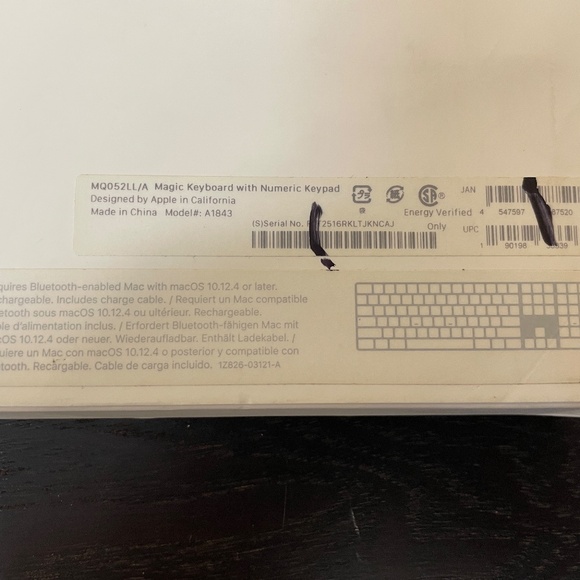 Apple Magic Keyboard with Numeric Keypad A1843 - Picture 6 of 6